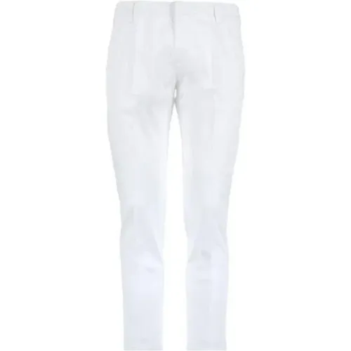 Slim Men's Pants with Metal Logo , male, Sizes: W36 - Entre amis - Modalova