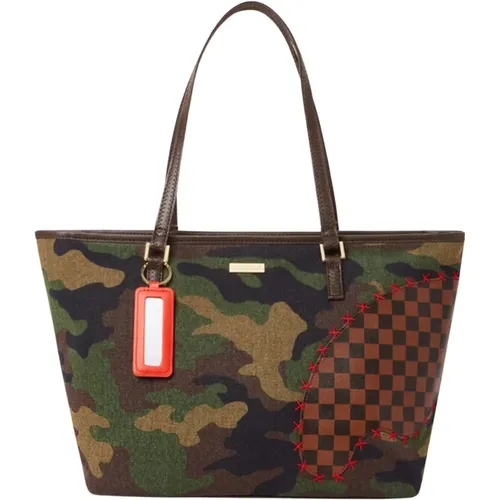 Limited Edition Camo Shoulder Bag , female, Sizes: ONE SIZE - Sprayground - Modalova