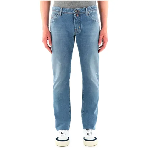 Luxury Denim Nick Fit Jeans , male, Sizes: W32, W31, W34, W33, W36 - Jacob Cohën - Modalova