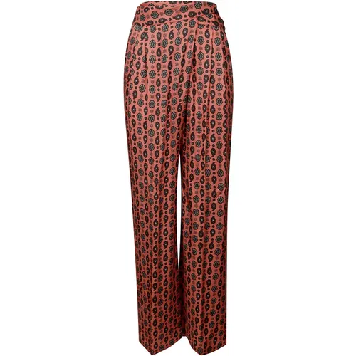 Patterned Trousers for Women , female, Sizes: S - Aspesi - Modalova