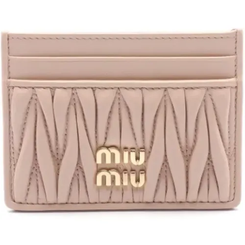 Pre-owned Leder Portemonnaies , Damen, Größe: ONE Size - Miu Miu Pre-owned - Modalova