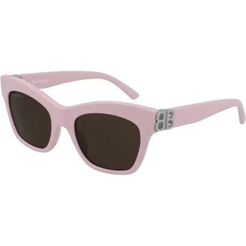 Frame Brown Lens Sunglasses , female, Sizes: 53 MM - Balenciaga - Modalova