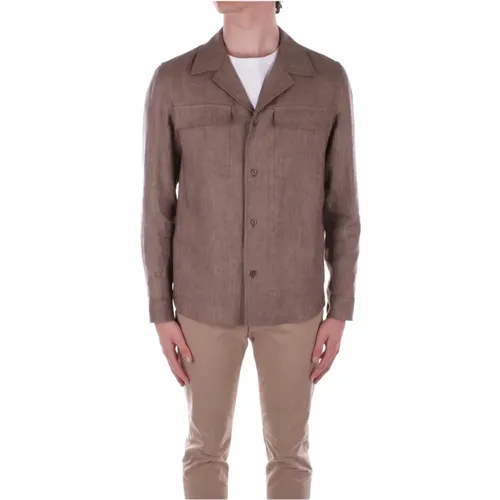 Button Front Jacket , male, Sizes: L - Briglia - Modalova