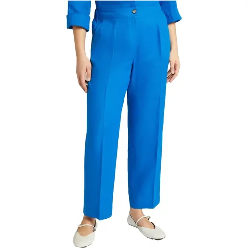 Chino Hose Overseas Elegant Chic , Damen, Größe: 3XL - Elena Mirò - Modalova