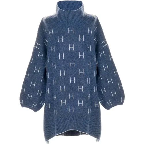 Oversized Sweater Heavy Knitwear Tops , female, Sizes: L/XL, XS, S/M - Hést - Modalova