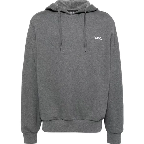 Cotton Hoodie in Various Languages , male, Sizes: M, L, XL - A.p.c. - Modalova