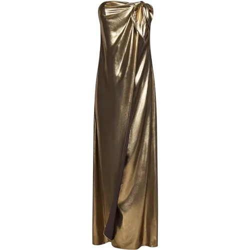 Women's Clothing Dress Golden Ss24 , female, Sizes: S - Ralph Lauren - Modalova