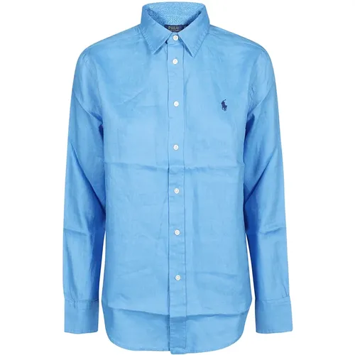 Long Sleeve Button Front Shirt , female, Sizes: S, XS, M - Ralph Lauren - Modalova