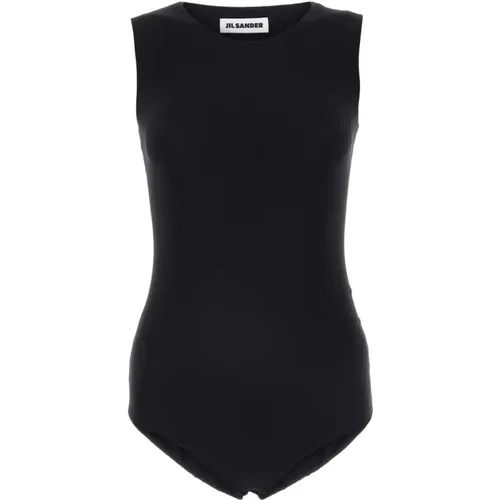 Schwarzer Stretch-Nylon-Body , Damen, Größe: M - Jil Sander - Modalova