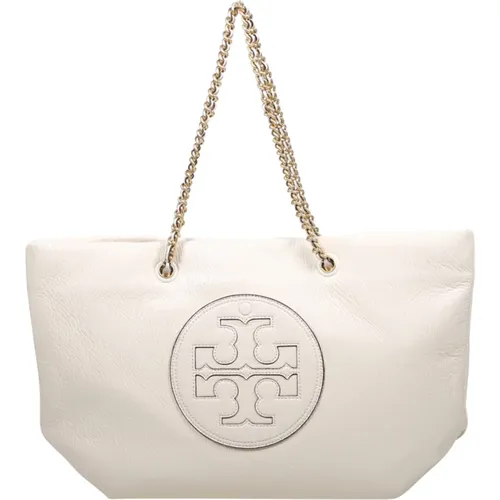 Gekräuselte Lackkette Tote Tasche - TORY BURCH - Modalova