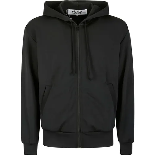 Hooded Sweatshirt with Heart Detail , male, Sizes: L, S, XL - Comme des Garçons Play - Modalova