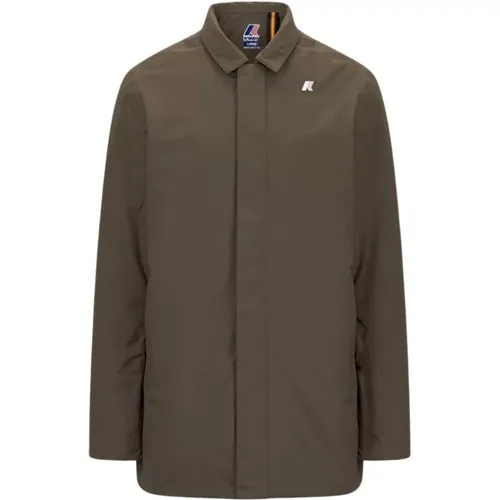 Greenish Jacket , male, Sizes: 2XL - K-way - Modalova