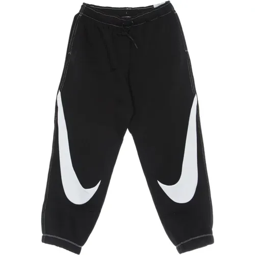 White Fleece Tracksuit Pants , female, Sizes: L - Nike - Modalova