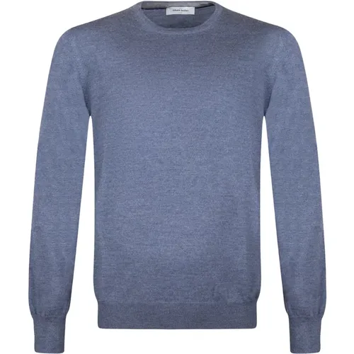 Crew Neck Wool Sweater , male, Sizes: XL, M, L, 2XL - Gran Sasso - Modalova