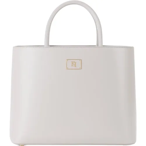 Pearl Synthetic Shopper Bag , female, Sizes: ONE SIZE - Elisabetta Franchi - Modalova