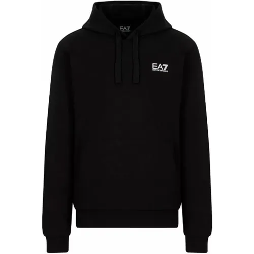 Logo Front Kapuzenpullover , Herren, Größe: M - Emporio Armani EA7 - Modalova