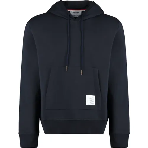 Bestickte Baumwollhoodie , Herren, Größe: M - Thom Browne - Modalova