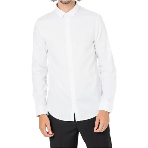 Embroidered Shirt , male, Sizes: XS, M, S - Armani Exchange - Modalova