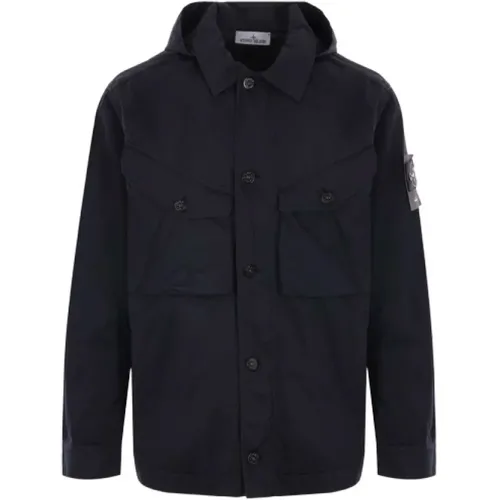 Bio Raso Coat with Bio Alloy™ Light Cover-TC , male, Sizes: L - Stone Island - Modalova