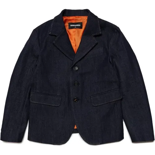 Dunkler Denim Blazer Jacke - Dsquared2 - Modalova