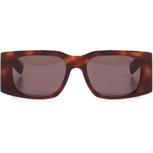 Rechteckige Sonnenbrille mit dicken Rahmen , Damen, Größe: ONE Size - Saint Laurent - Modalova