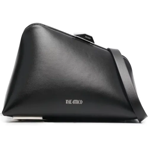 Midnight Leather Clutch Bag , female, Sizes: ONE SIZE - The Attico - Modalova