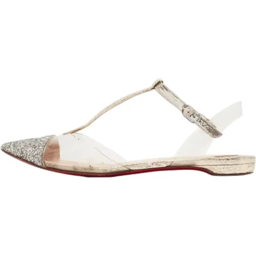 Pre-owned Leather flats , female, Sizes: 4 1/2 UK - Christian Louboutin Pre-owned - Modalova