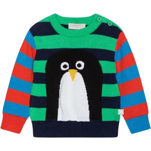 Gestreifter Pinguin Pullover Blau/Grün - Stella Mccartney - Modalova