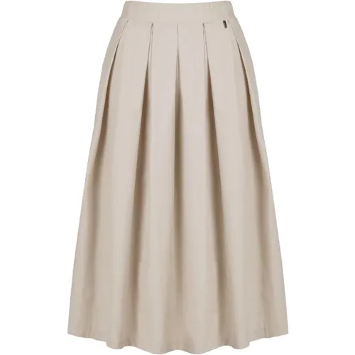 Pleated Longuette Skirt , female, Sizes: M, S, XL, L - BomBoogie - Modalova