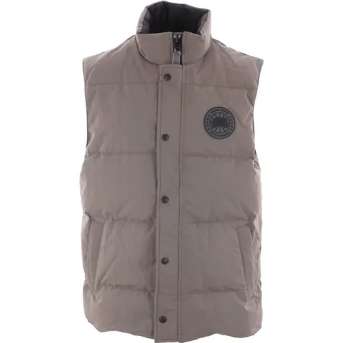 Grey Technical Cotton Sleeveless Jacket , male, Sizes: XL - Canada Goose - Modalova