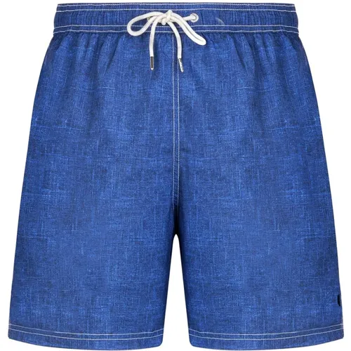 Blaue Polyester-Boxershorts , Herren, Größe: L - PAUL & SHARK - Modalova