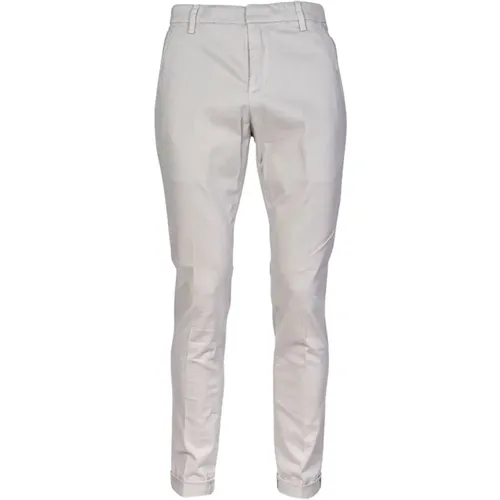 Herren Chino Hose. Slim Fit. Niedrige Taille. Mittelschwerer Gabardine. Hergestellt in Italien. , Herren, Größe: W33 - Dondup - Modalova