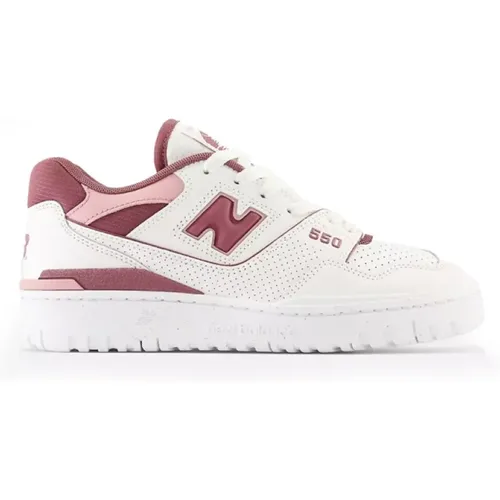 Weiße Sneaker mit Roten und Rosa Details , Damen, Größe: 38 EU - New Balance - Modalova