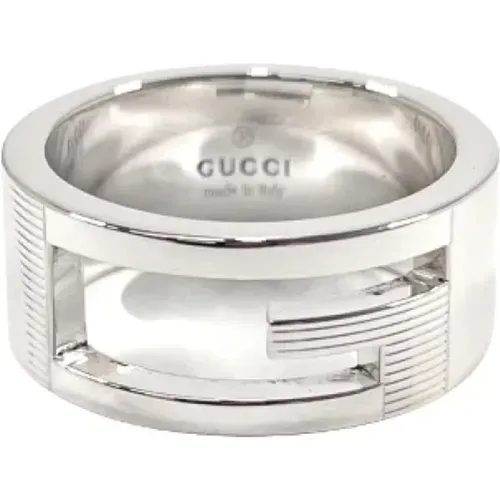 Pre-owned Silver rings , female, Sizes: ONE SIZE - Gucci Vintage - Modalova