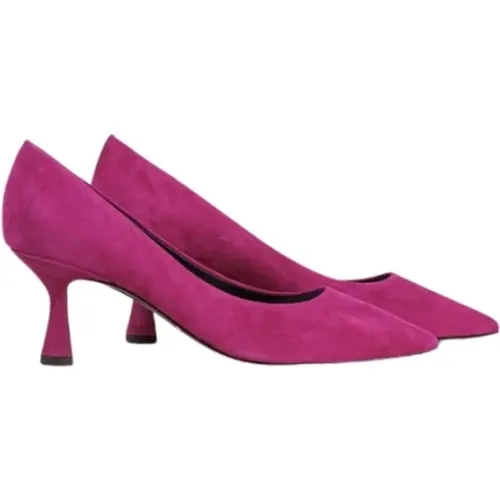 Fuchsia Suede Pointed Toe Pump , female, Sizes: 4 UK, 6 UK, 8 UK, 5 UK, 7 UK, 5 1/2 UK - Kennel & Schmenger - Modalova