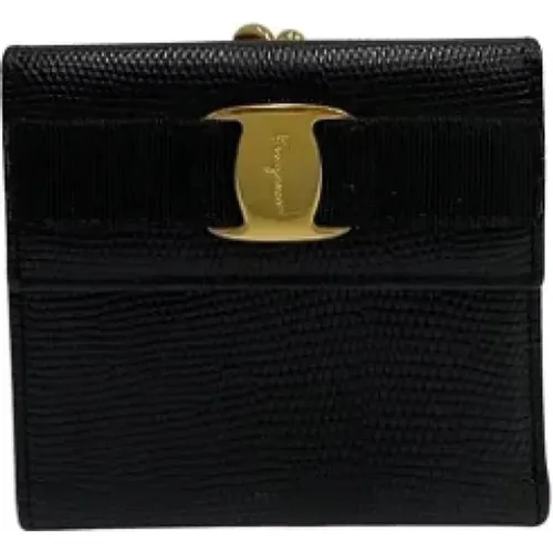 Pre-owned Leather wallets , female, Sizes: ONE SIZE - Salvatore Ferragamo Pre-owned - Modalova