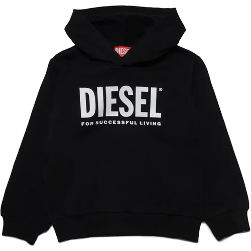 Kapuzen-Sweatshirt aus Baumwolle mit Logo - Diesel - Modalova