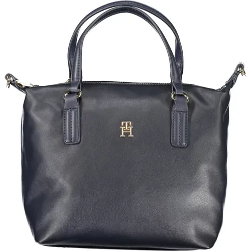 Blaue Damenhandtasche mit Verstellbarem Riemen - Tommy Hilfiger - Modalova