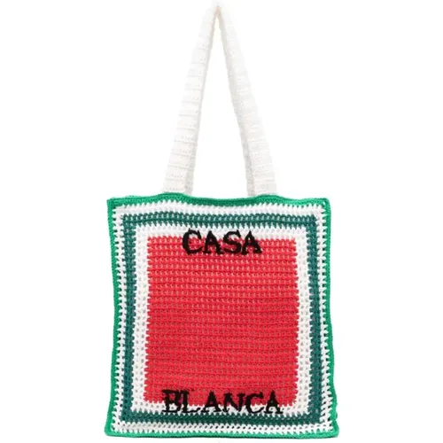 Atlantis Crochet Tote Bag , female, Sizes: ONE SIZE - Casablanca - Modalova