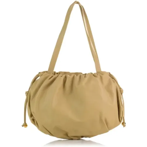Leather Shoulder Bag with Top Closure , female, Sizes: ONE SIZE - Bottega Veneta Vintage - Modalova