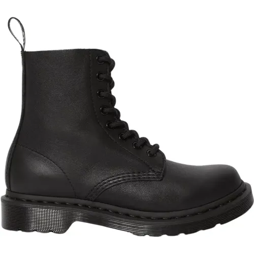 Schwarze Pascal Lederstiefel , Damen, Größe: 36 EU - Dr. Martens - Modalova