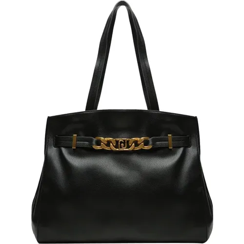 Schwarze Synthetische Shopper Tasche , Damen, Größe: ONE Size - Liu Jo - Modalova