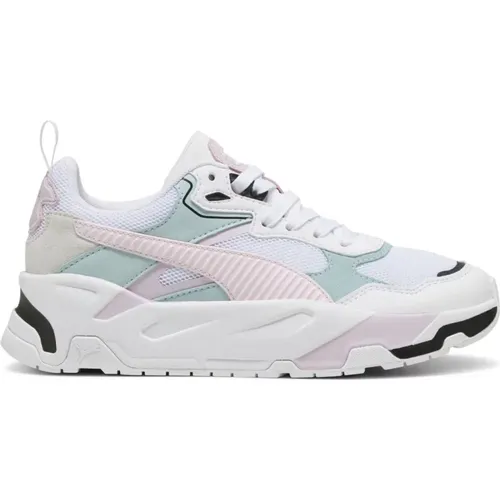 White Pink Leisure Trainers Sneakers , female, Sizes: 5 UK, 8 UK, 3 UK, 7 1/2 UK, 5 1/2 UK, 7 UK, 6 UK, 4 UK - Puma - Modalova