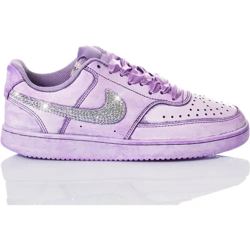 Handmade Violet Sneakers , female, Sizes: 3 UK, 6 UK, 2 1/2 UK, 5 1/2 UK, 8 UK, 5 UK, 4 1/2 UK, 3 1/2 UK, 7 1/2 UK, 7 UK - Nike - Modalova