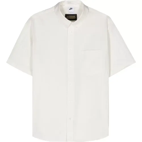 Seersucker Button Down Shirt , male, Sizes: S - Nike - Modalova