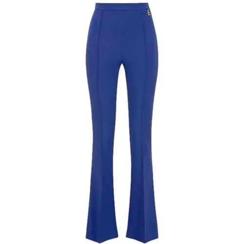 Blaue Hose Damenmode Ss24 , Damen, Größe: M - Elisabetta Franchi - Modalova