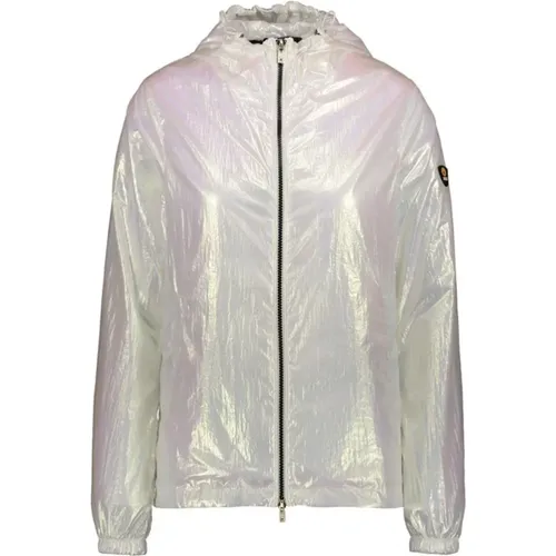 Iridescent Nylon Windbreaker Jacket , female, Sizes: M - Ciesse Piumini - Modalova