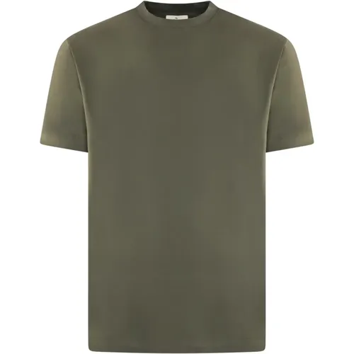 Interlock Supima T-Shirt Beige , Herren, Größe: 2XL - Valenza - Modalova