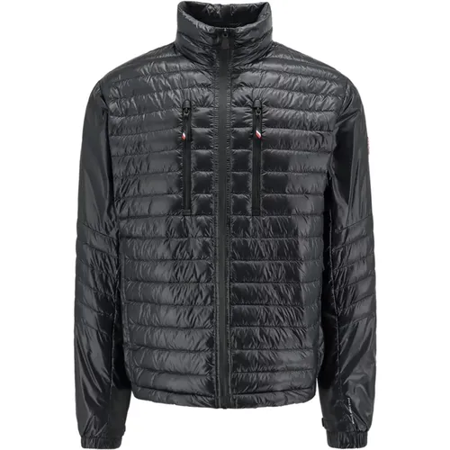 Schwarze Jacken & Mäntel mit Reißverschluss , Herren, Größe: L - Moncler - Modalova