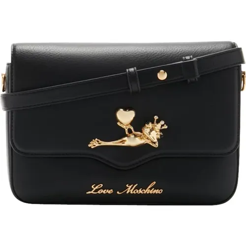 Elegant Crossbody Bag with Magnetic Closure , female, Sizes: ONE SIZE - Love Moschino - Modalova